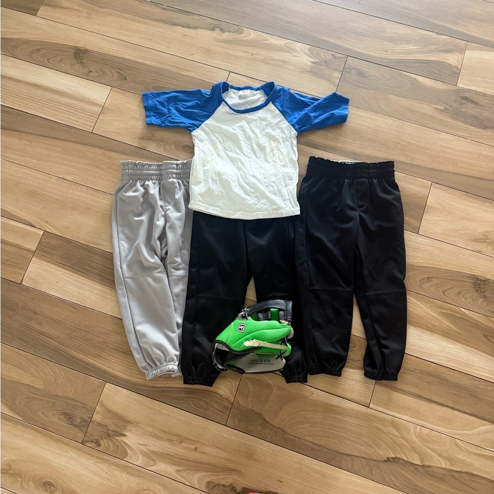 Kids Black and Gray Bottoms Set